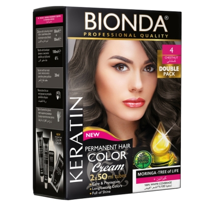 BIONDA Hair Color Double Pack - 4 Кестеняв