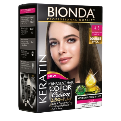 BIONDA Hair Color Double Pack - 4.3 Златисто кафяв