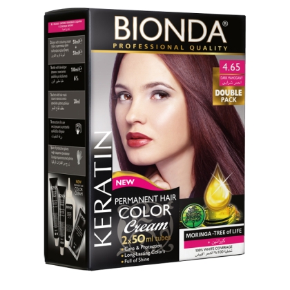 BIONDA Hair Color Double Pack - 4.65 Тъмен махагон