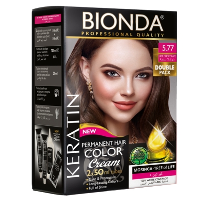 BIONDA Hair Color Double Pack - 5.77 Горещ шоколад