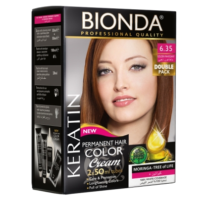 BIONDA Hair Color Double Pack - 6.35 Златен махагон