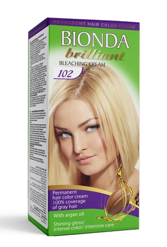 BIONDA BRILLIANT Боя за коса- 102 Изсветляващ крем