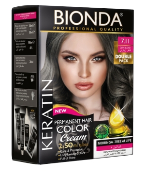 BIONDA Hair Color Double Pack - 7.11 Маслинено рус