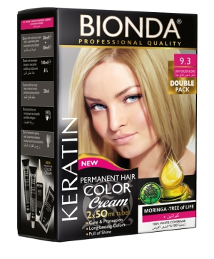 BIONDA Hair Color Double Pack - 9.3 Светло златно рус