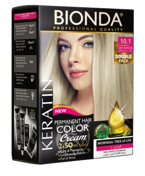 BIONDA Hair Color Double Pack - 10.1 Светло пепелно рус
