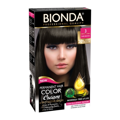 Bionda Боя за коса - 3 Тъмно кафяв