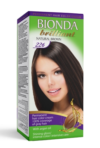 BIONDA BRILLIANT Боя за коса- 226 Натурално кафяв