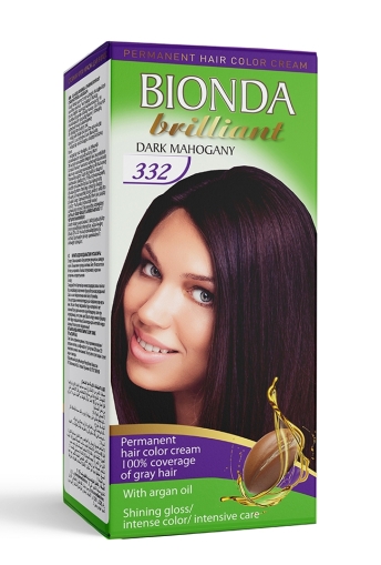BIONDA BRILLIANT Боя за коса- 332 Тъмен махагон
